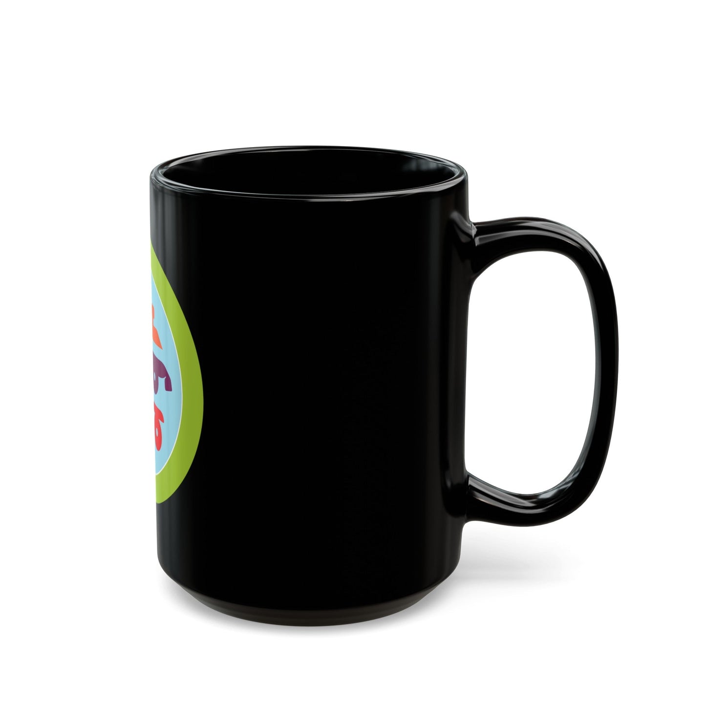 Skating (Boy Scout Merit Badge) Black Coffee Mug-The Sticker Space