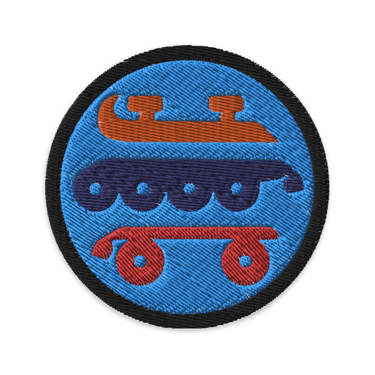 Skating (Boy Scouts Merit Badge) Embroidered Patch-The Sticker Space