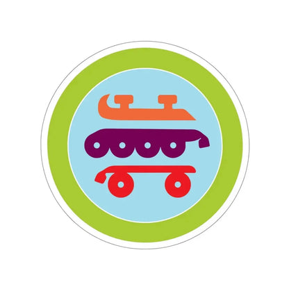 Skating (Boy Scouts Merit Badge) STICKER Vinyl Die-Cut Decal 4 Inch - The Sticker Space