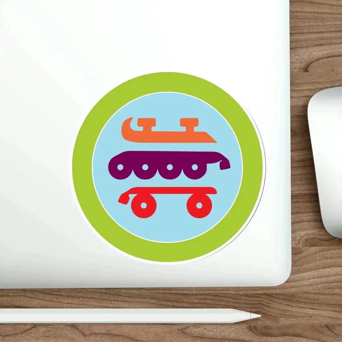 Skating (Boy Scouts Merit Badge) STICKER Vinyl Die-Cut Decal - The Sticker Space