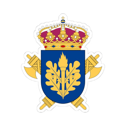 Säkerhetspolisen vapen (Sweden) (Coat of Arms) STICKER Vinyl Kiss-Cut Decal 4 Inch White - The Sticker Space