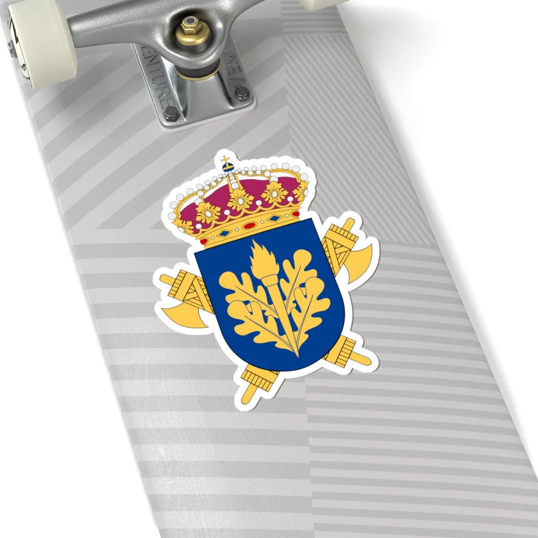 Säkerhetspolisen vapen (Sweden) (Coat of Arms) STICKER Vinyl Kiss-Cut Decal - The Sticker Space