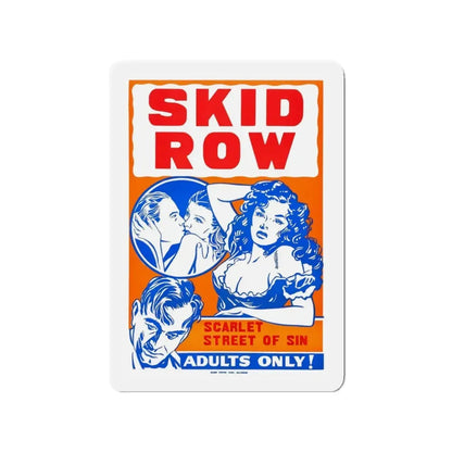 SKID ROW (CONFESSIONS OF A VICE BARON) 1943 Movie Poster - Refrigerator Magnet 3 Inch - The Sticker Space