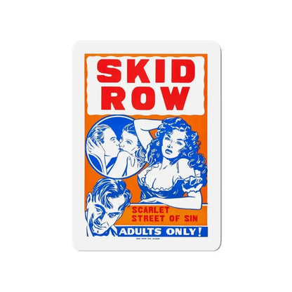 SKID ROW (CONFESSIONS OF A VICE BARON) 1943 Movie Poster - Refrigerator Magnet 4 Inch - The Sticker Space