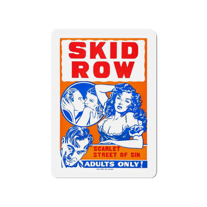 SKID ROW (CONFESSIONS OF A VICE BARON) 1943 Movie Poster - Refrigerator Magnet-4" x 4"-The Sticker Space