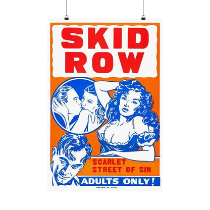 SKID ROW (CONFESSIONS OF A VICE BARON) 1943 - Paper Movie Poster 20″ x 30″ Matte - The Sticker Space