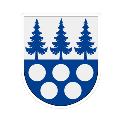 Skillingmark vapen (Sweden) (Coat of Arms) STICKER Vinyl Kiss-Cut Decal 4 Inch White - The Sticker Space