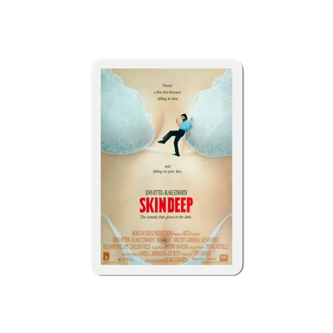 Skin Deep 1989 Movie Poster Refrigerator Magnet 2 Inch - The Sticker Space