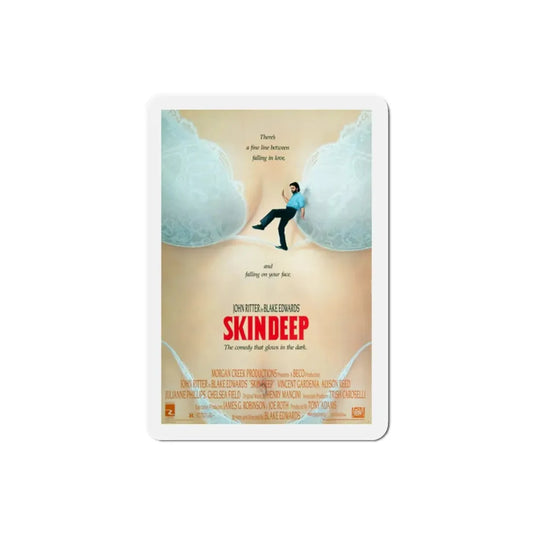 Skin Deep 1989 Movie Poster Refrigerator Magnet 2 Inch - The Sticker Space