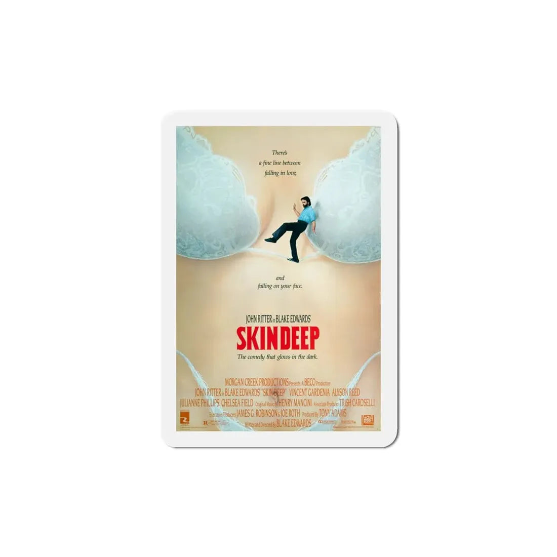 Skin Deep 1989 Movie Poster Refrigerator Magnet 4 Inch - The Sticker Space