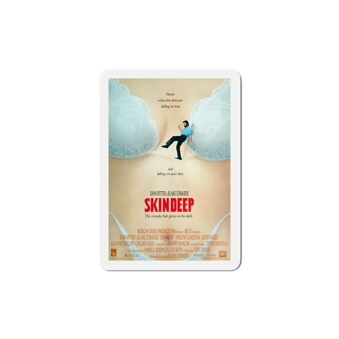 Skin Deep 1989 Movie Poster Refrigerator Magnet 5 Inch - The Sticker Space