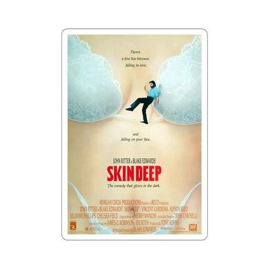 Skin Deep 1989 Movie Poster STICKER Vinyl Die-Cut Decal 6 Inch - The Sticker Space