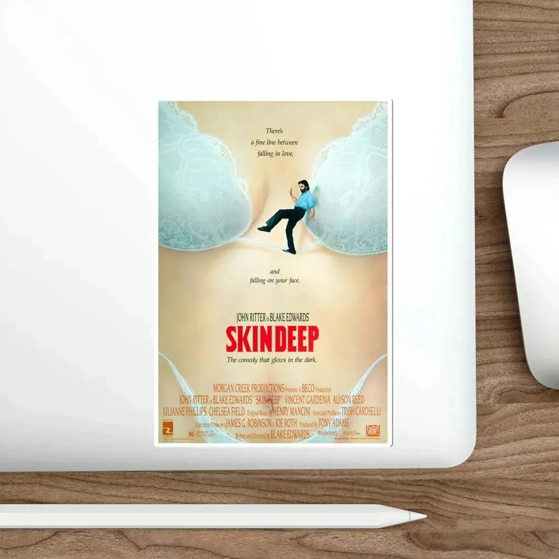 Skin Deep 1989 Movie Poster STICKER Vinyl Die-Cut Decal - The Sticker Space