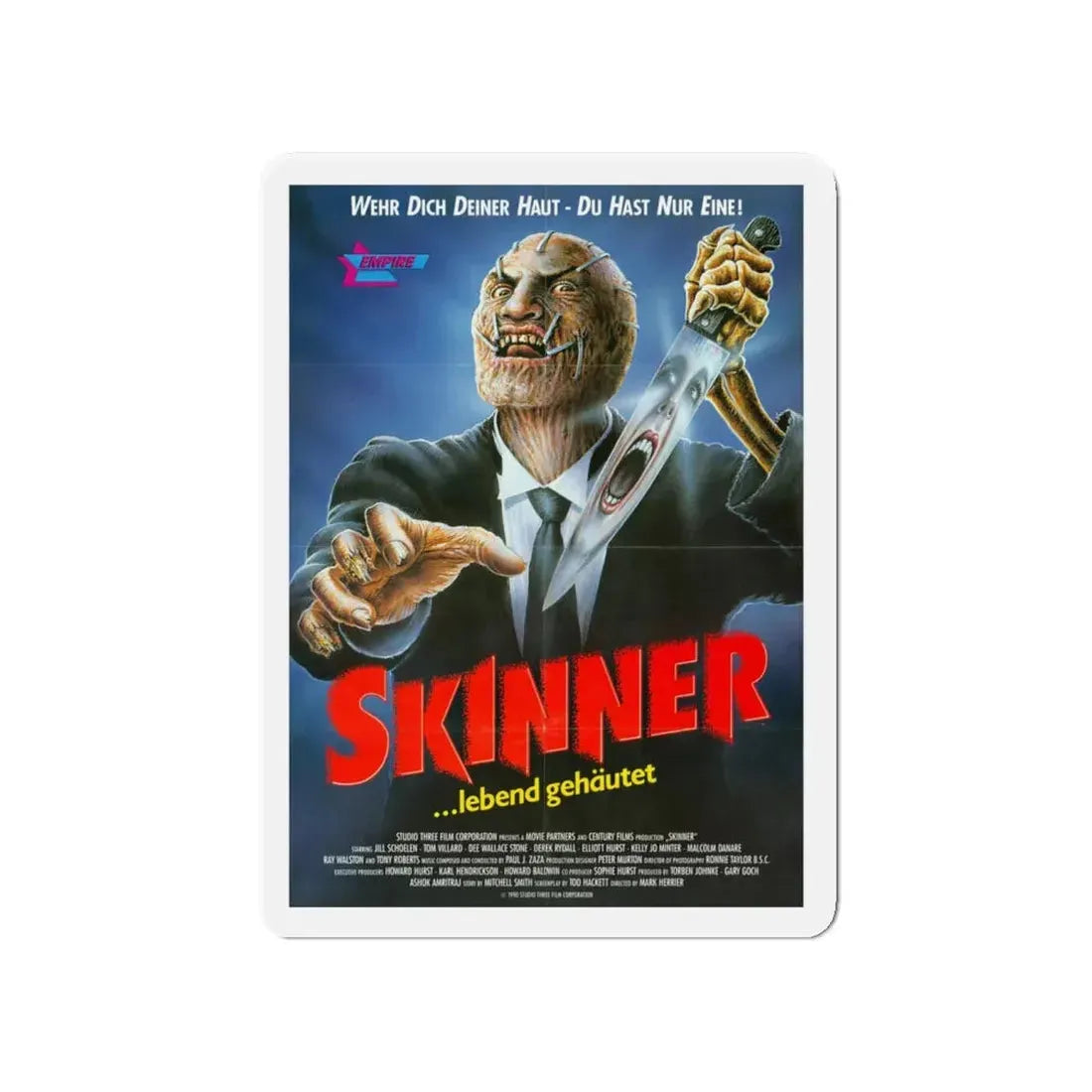 SKINNER (POPCORN) 1991 Movie Poster - Refrigerator Magnet 4 Inch - The Sticker Space