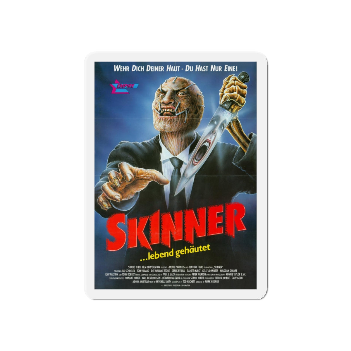 SKINNER (POPCORN) 1991 Movie Poster - Refrigerator Magnet-5" x 5"-The Sticker Space