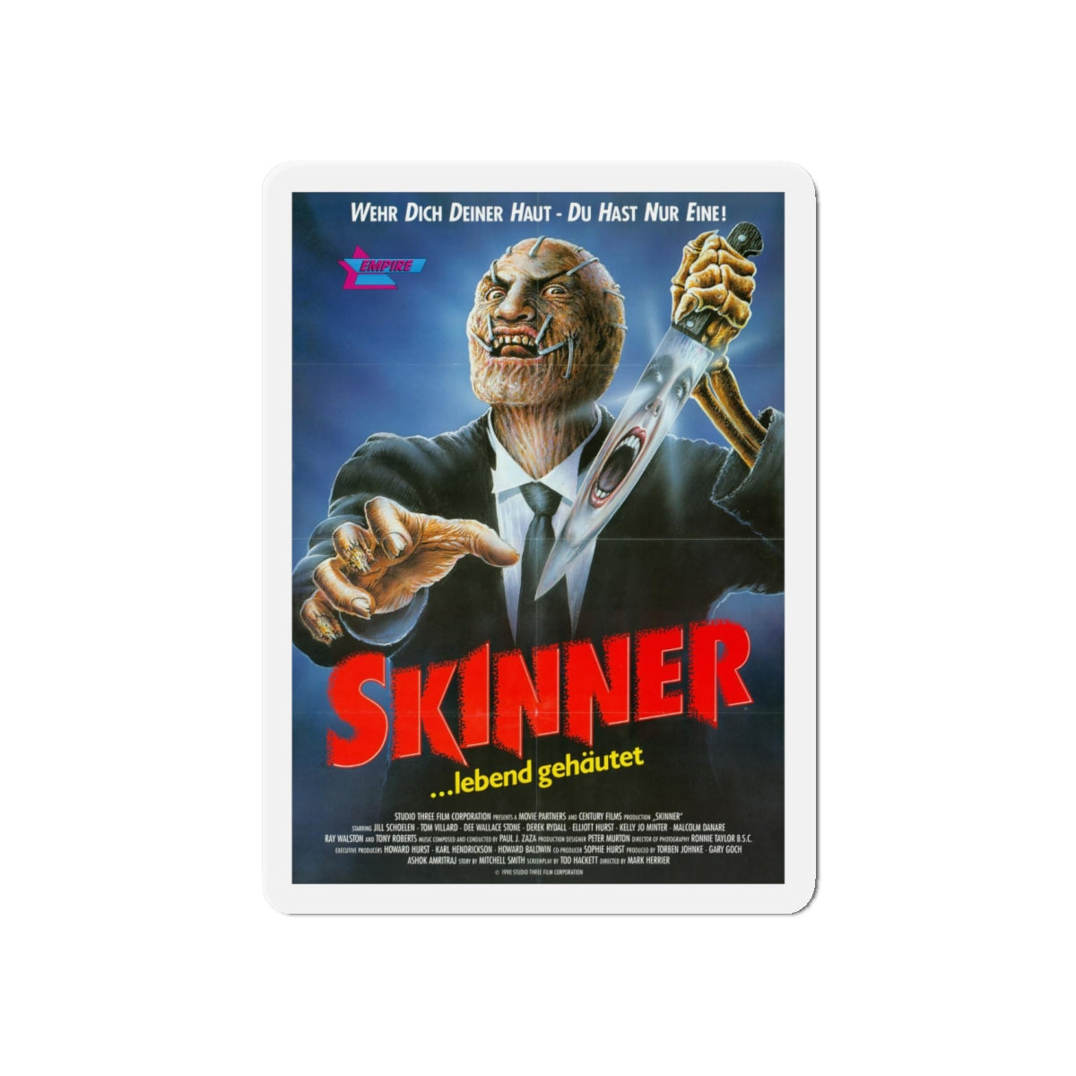 SKINNER (POPCORN) 1991 Movie Poster - Refrigerator Magnet-6 × 6"-The Sticker Space