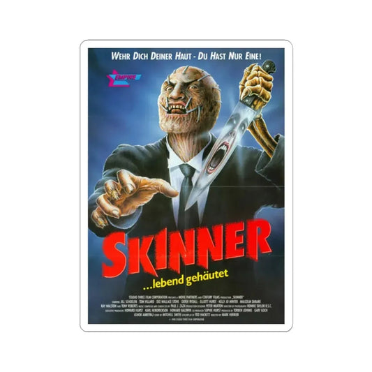 SKINNER (POPCORN) 1991 Movie Poster - STICKER Vinyl Kiss-Cut Decal 2 Inch White - The Sticker Space