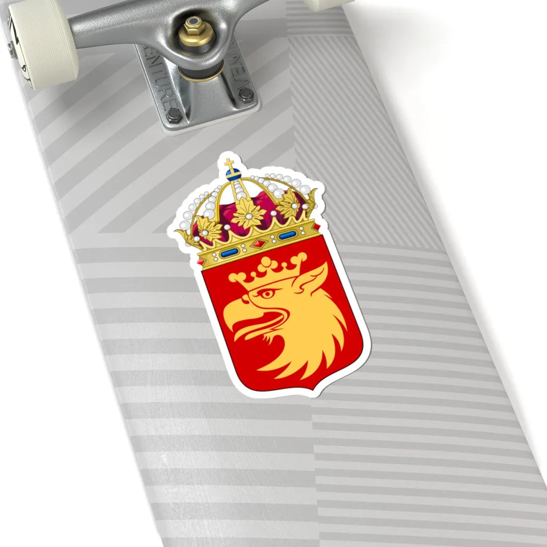 Skånes läns vapen crowned (Sweden) (Coat of Arms) STICKER Vinyl Kiss-Cut Decal - The Sticker Space