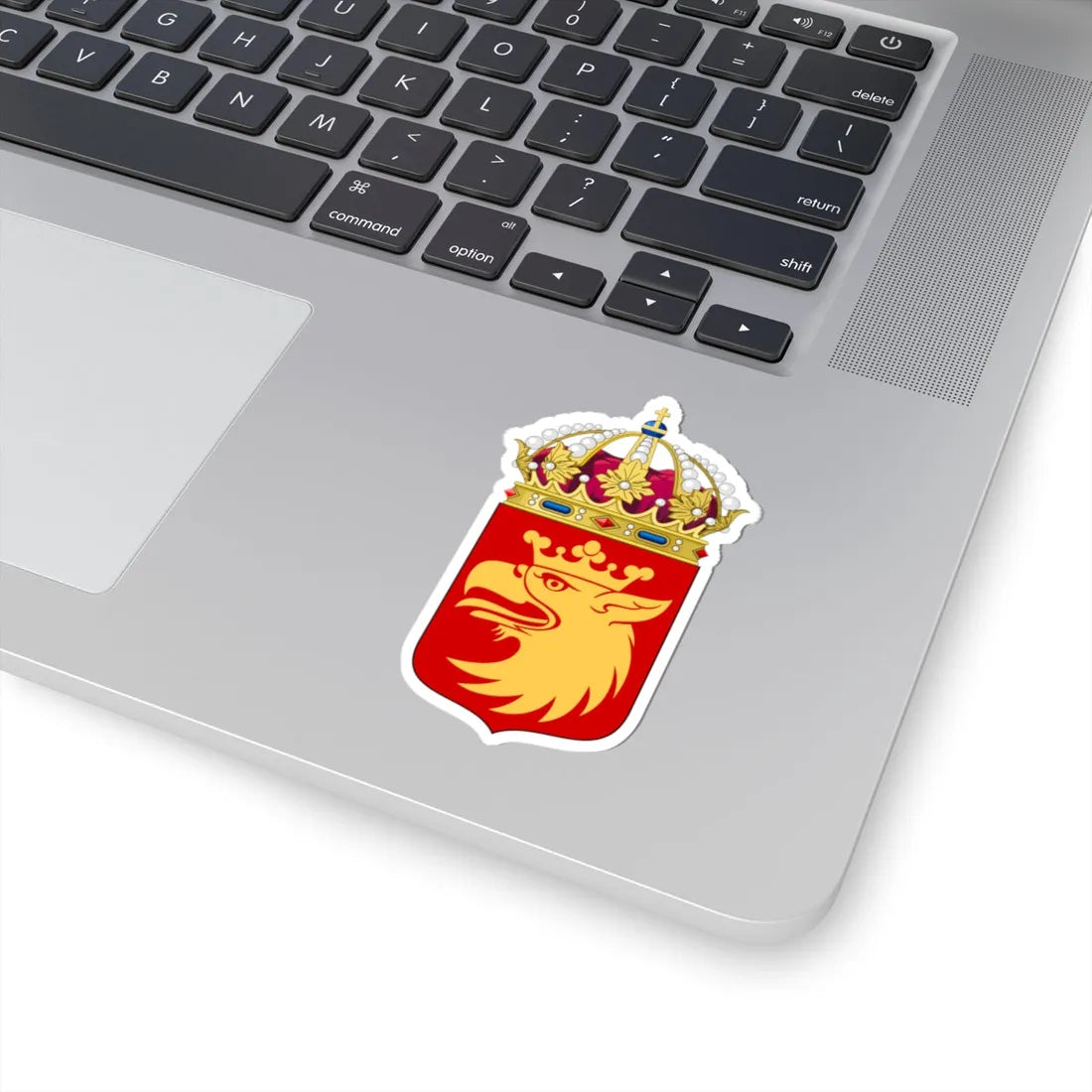 Skånes läns vapen crowned (Sweden) (Coat of Arms) STICKER Vinyl Kiss-Cut Decal - The Sticker Space