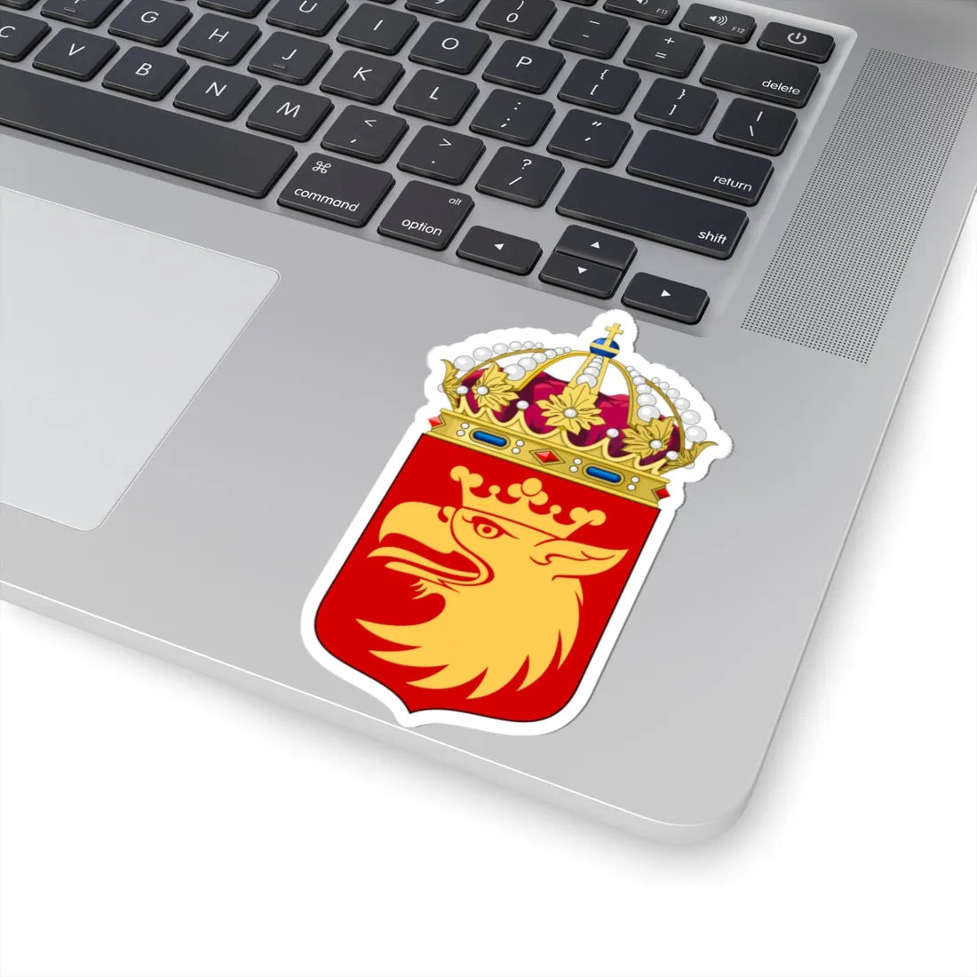 Skånes läns vapen crowned (Sweden) (Coat of Arms) STICKER Vinyl Kiss-Cut Decal - The Sticker Space