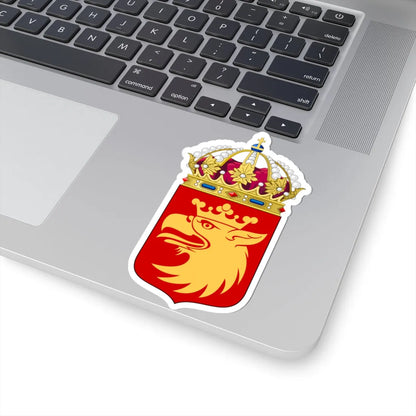 Skånes läns vapen crowned (Sweden) (Coat of Arms) STICKER Vinyl Kiss-Cut Decal - The Sticker Space