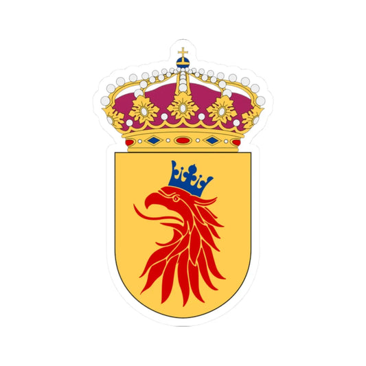 Skånska flygflottiljen vapen pre 1994 (Sweden) (Coat of Arms) STICKER Vinyl Kiss-Cut Decal 2 Inch White - The Sticker Space