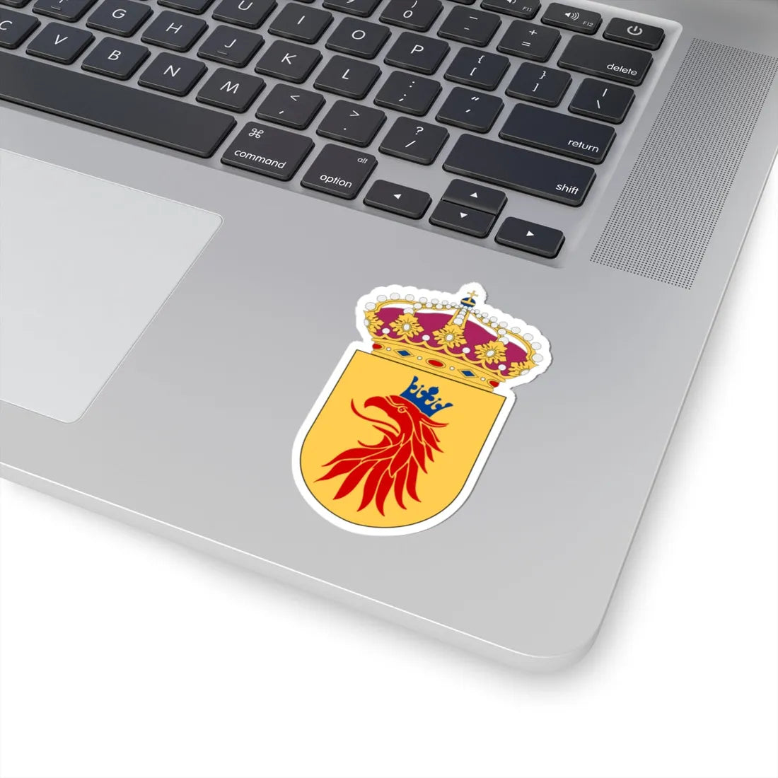 Skånska flygflottiljen vapen pre 1994 (Sweden) (Coat of Arms) STICKER Vinyl Kiss-Cut Decal - The Sticker Space