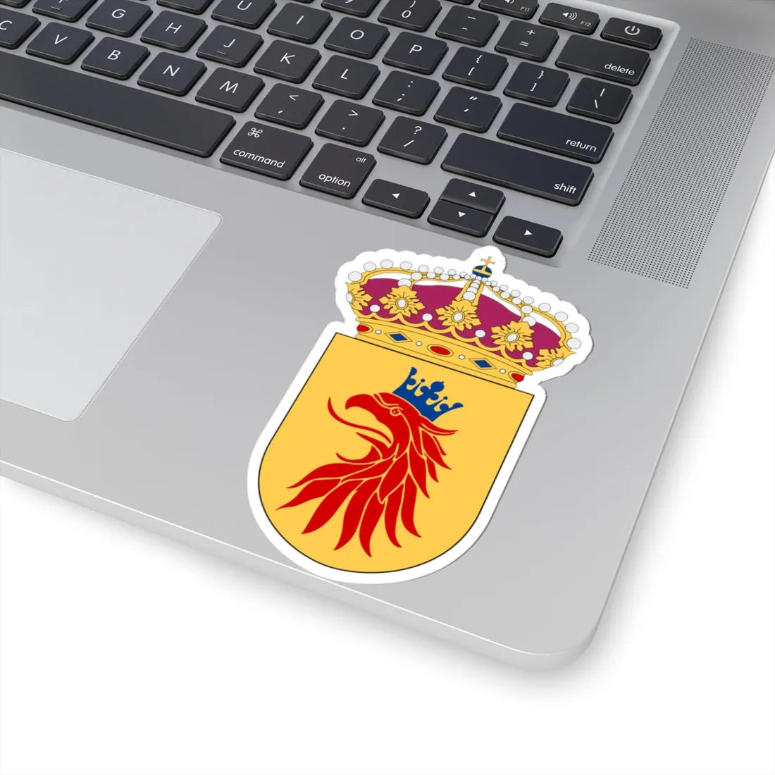 Skånska flygflottiljen vapen pre 1994 (Sweden) (Coat of Arms) STICKER Vinyl Kiss-Cut Decal - The Sticker Space