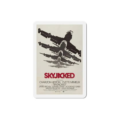 Skyjacked 1972 Movie Poster Refrigerator Magnet 2 Inch - The Sticker Space