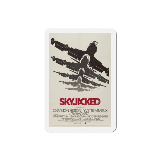 Skyjacked 1972 Movie Poster Refrigerator Magnet 2 Inch - The Sticker Space