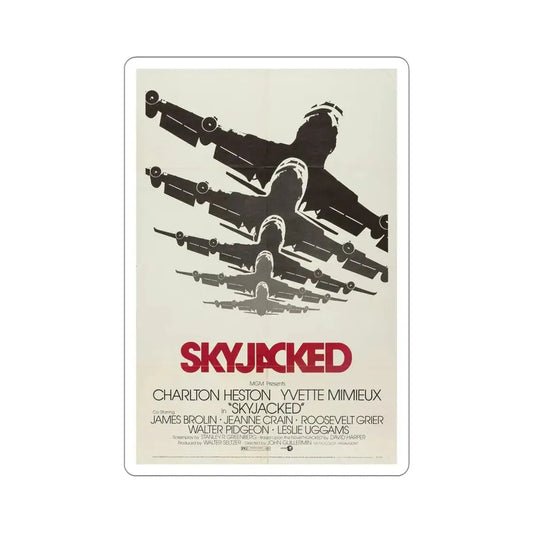 Skyjacked 1972 Movie Poster STICKER Vinyl Die-Cut Decal 6 Inch - The Sticker Space