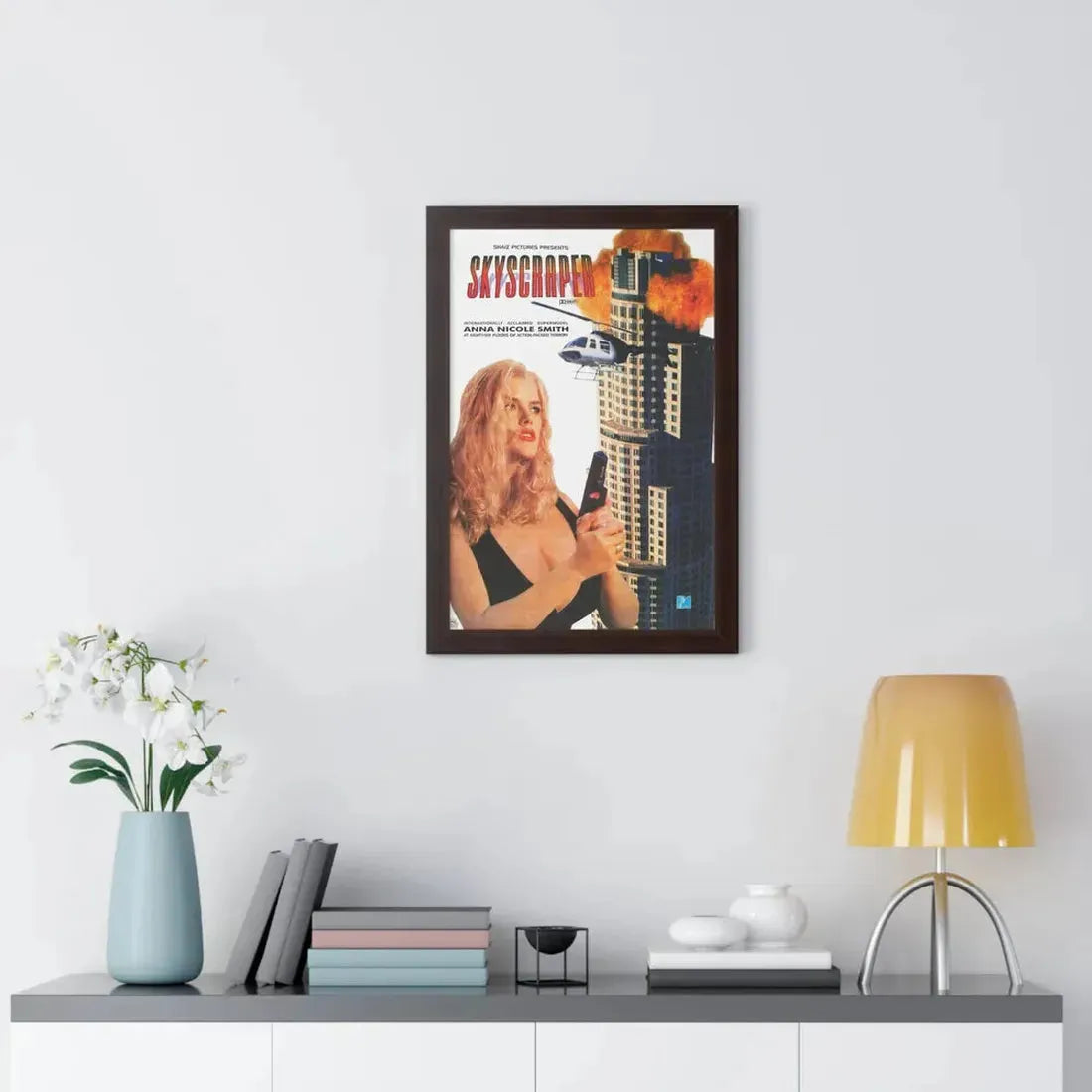 SKYSCRAPER 1996 - Framed Movie Poster - The Sticker Space