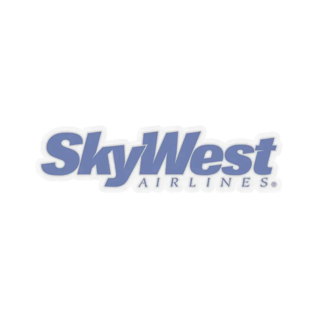 SkyWest Airlines (Logo) STICKER Vinyl Kiss-Cut Decal 6 Inch Transparent - The Sticker Space