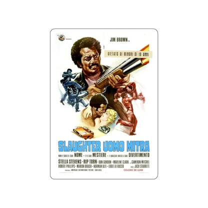SLAUGHTER (2) 1972 Movie Poster STICKER Vinyl Die-Cut Decal 5 Inch - The Sticker Space