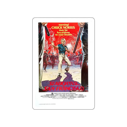 SLAUGHTER IN SAN FRANCISCO 1974 Movie Poster STICKER Vinyl Die-Cut Decal 2 Inch - The Sticker Space