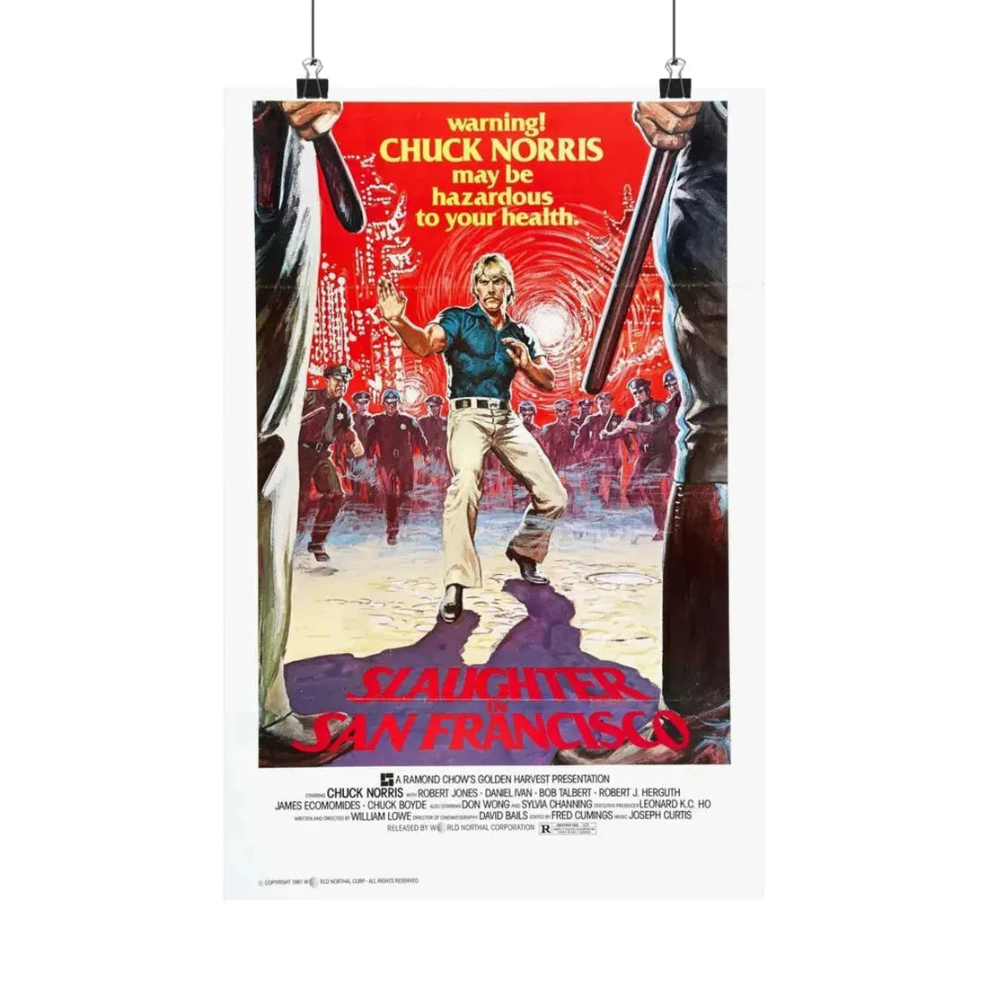 SLAUGHTER IN SAN FRANCISCO 1974 - Paper Movie Poster 12″ x 18″ Matte - The Sticker Space