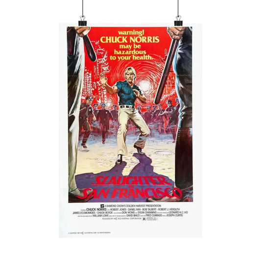 SLAUGHTER IN SAN FRANCISCO 1974 - Paper Movie Poster 12″ x 18″ Matte - The Sticker Space