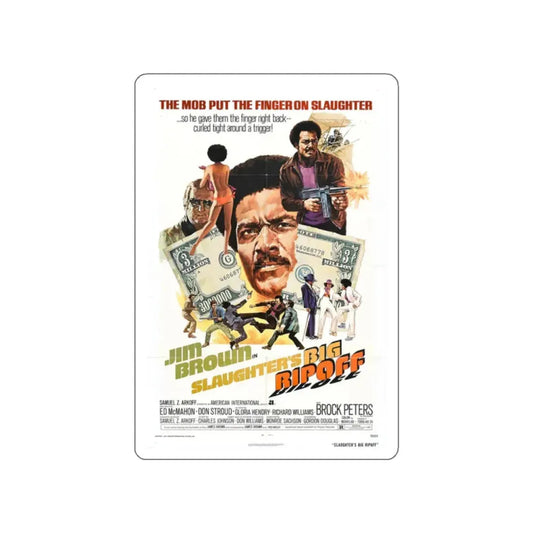 SLAUGHTER'S BIG RIP OFF 1973 Movie Poster STICKER Vinyl Die-Cut Decal 2 Inch - The Sticker Space