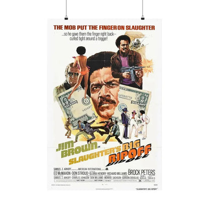 SLAUGHTER'S BIG RIP OFF 1973 - Paper Movie Poster 24″ x 36″ Matte - The Sticker Space