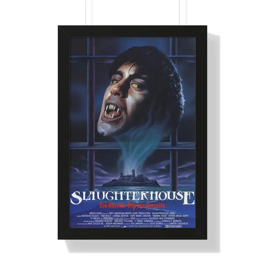 SLAUGHTERHOUSE ROCK 1988 - Framed Movie Poster 16″ x 24″ Black - The Sticker Space