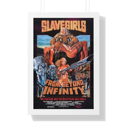 SLAVE GIRLS FROM BEYOND INFINITY 1987 - Framed Movie Poster 16″ x 24″ White - The Sticker Space