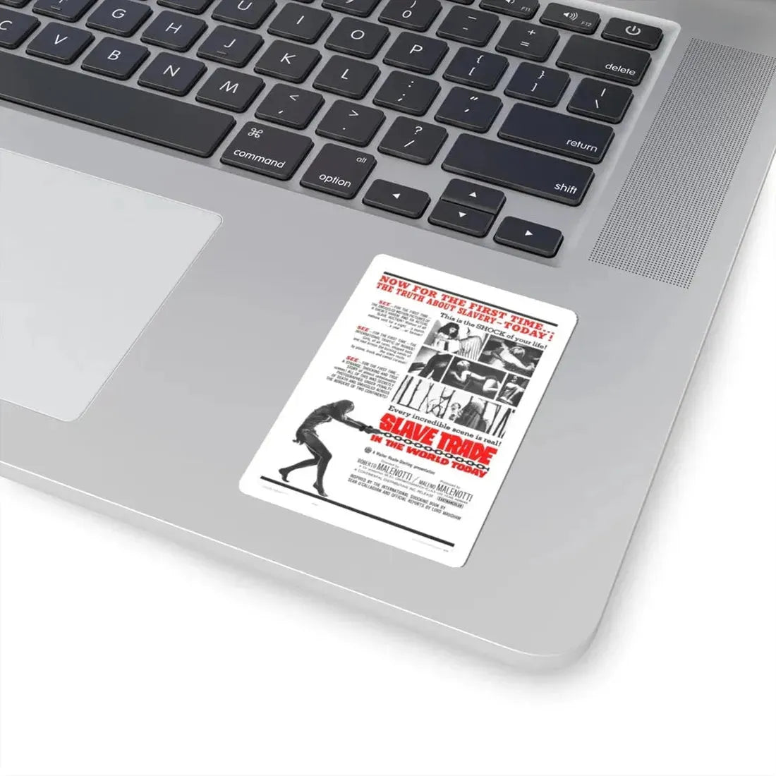 SLAVE TRADE IN THE WORLD TODAY 1964 Movie Poster - STICKER Vinyl Kiss-Cut Decal - The Sticker Space