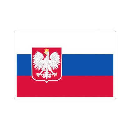 Slavic Flag of Poland (Poland) STICKER Vinyl Kiss-Cut Decal 4 Inch White - The Sticker Space