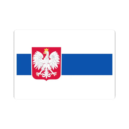 Slavic Flag of Poland White-blue-white flag (Poland) STICKER Vinyl Kiss-Cut Decal 2 Inch White - The Sticker Space
