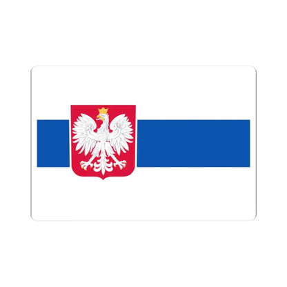 Slavic Flag of Poland White-blue-white flag (Poland) STICKER Vinyl Kiss-Cut Decal 3 Inch White - The Sticker Space