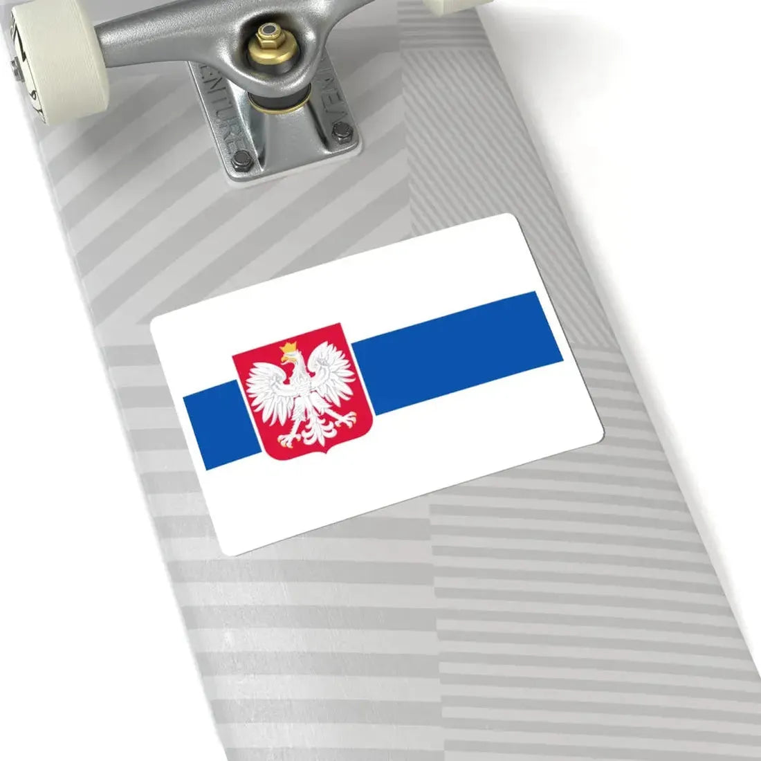 Slavic Flag of Poland White-blue-white flag (Poland) STICKER Vinyl Kiss-Cut Decal - The Sticker Space