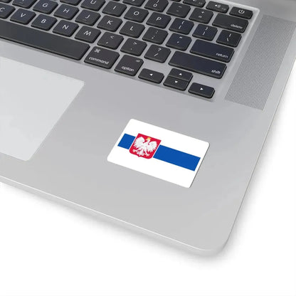 Slavic Flag of Poland White-blue-white flag (Poland) STICKER Vinyl Kiss-Cut Decal - The Sticker Space