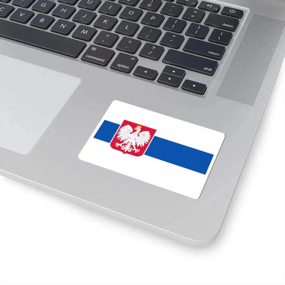 Slavic Flag of Poland White-blue-white flag (Poland) STICKER Vinyl Kiss-Cut Decal - The Sticker Space