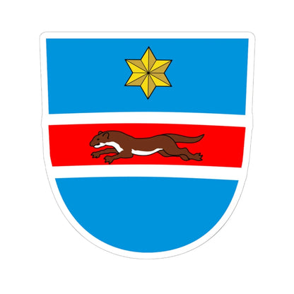 Slavonia Arms 1496 (Croatia) (Coat of Arms) STICKER Vinyl Kiss-Cut Decal 6 Inch White - The Sticker Space