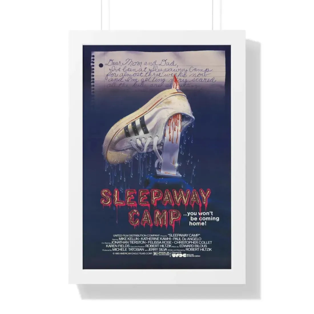 SLEEPAWAY CAMP 1983 - Framed Movie Poster 16″ x 24″ White - The Sticker Space